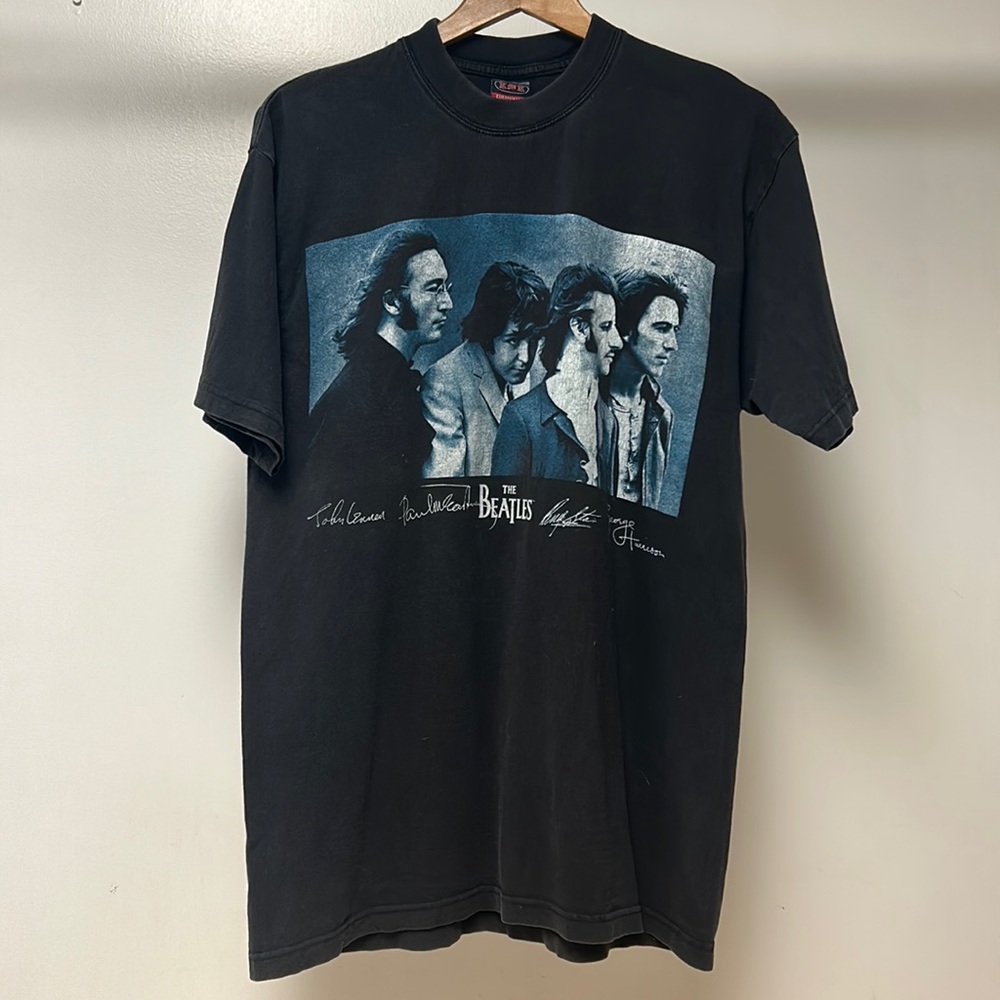 Men’s Vintage The Beatles Black Band Tee